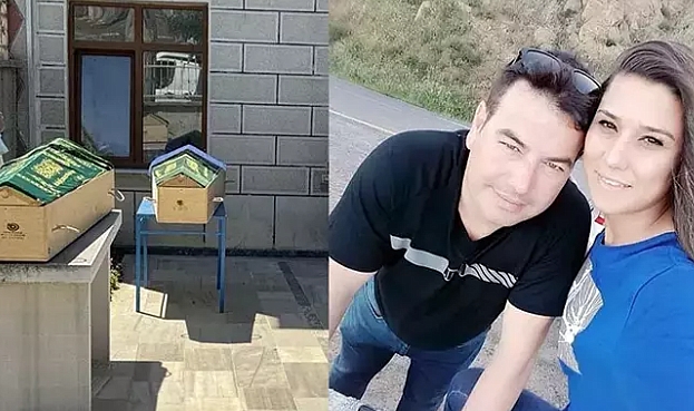 Tekirdağ'da eşi tarafından öldürülen kadın ile oğlu toprağa verildi