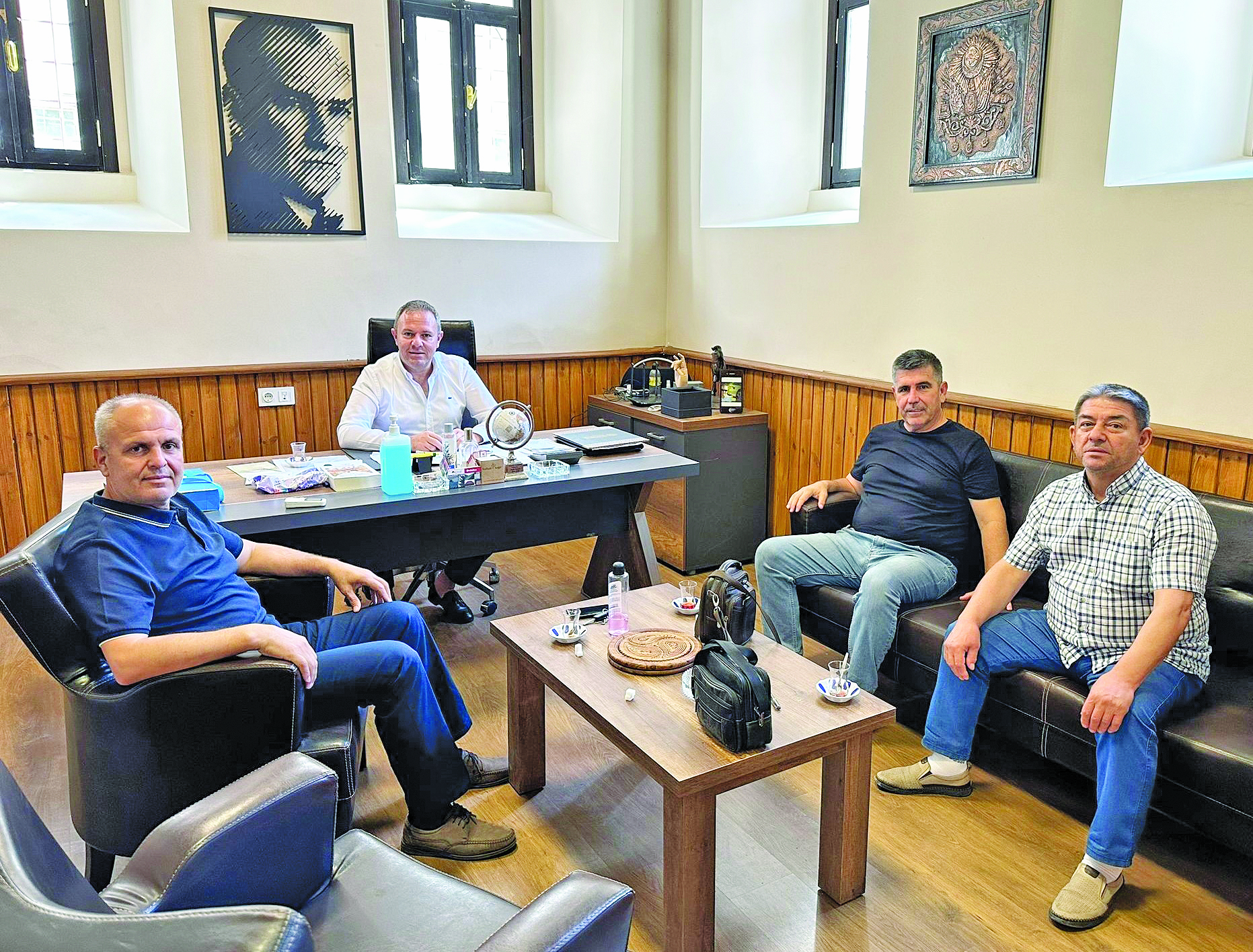 Babaeski Şoförler ve Otomobilciler Esnaf Odası Başkanı Buyur, KTSO Başkanı Ilık Ziyaret Etti