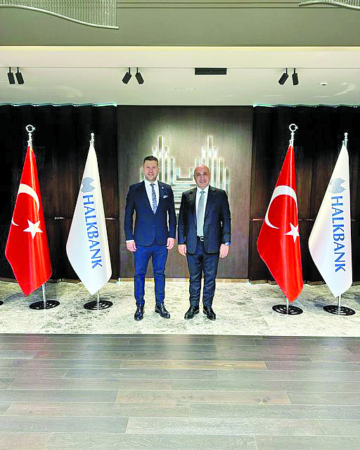 Volkan Can Halkbank Genel Müdürü Arslan’ı Ziyaret Etti