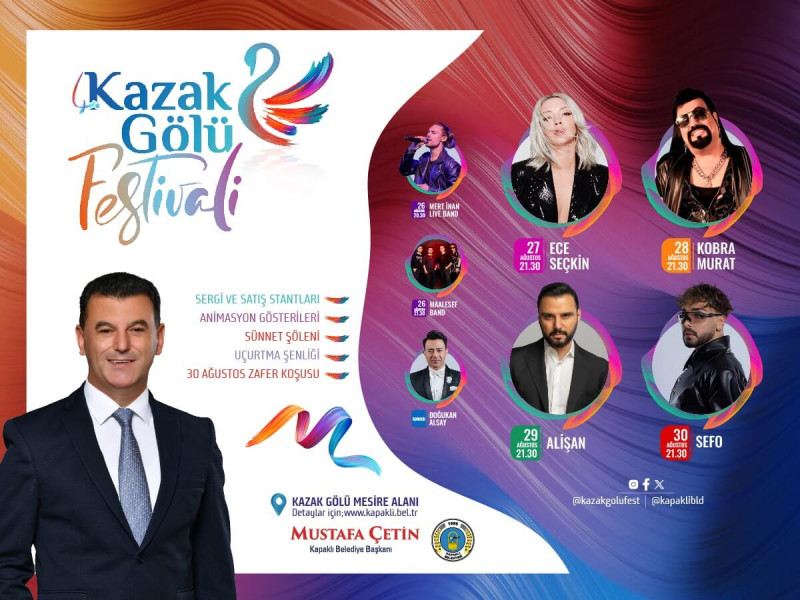 4.Kazak Gölü Festivali 26 Ağustos’ta Başlıyor