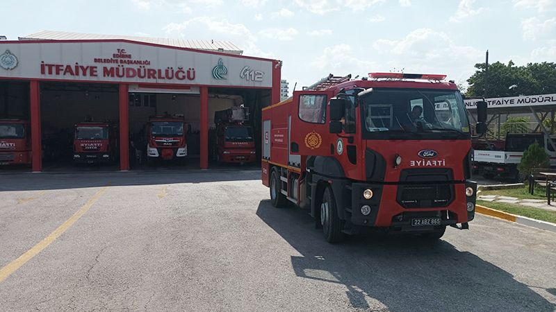 Edirne Belediyesi İtfaiye Müdürlüğü’nden Çanakkale’ye Yardım