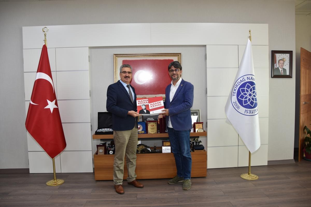 Çanakkale Onsekiz Mart Üniversitesi Rektörü Erenoğlu NKÜ Rektörü Şahin’i Ziyaret Etti