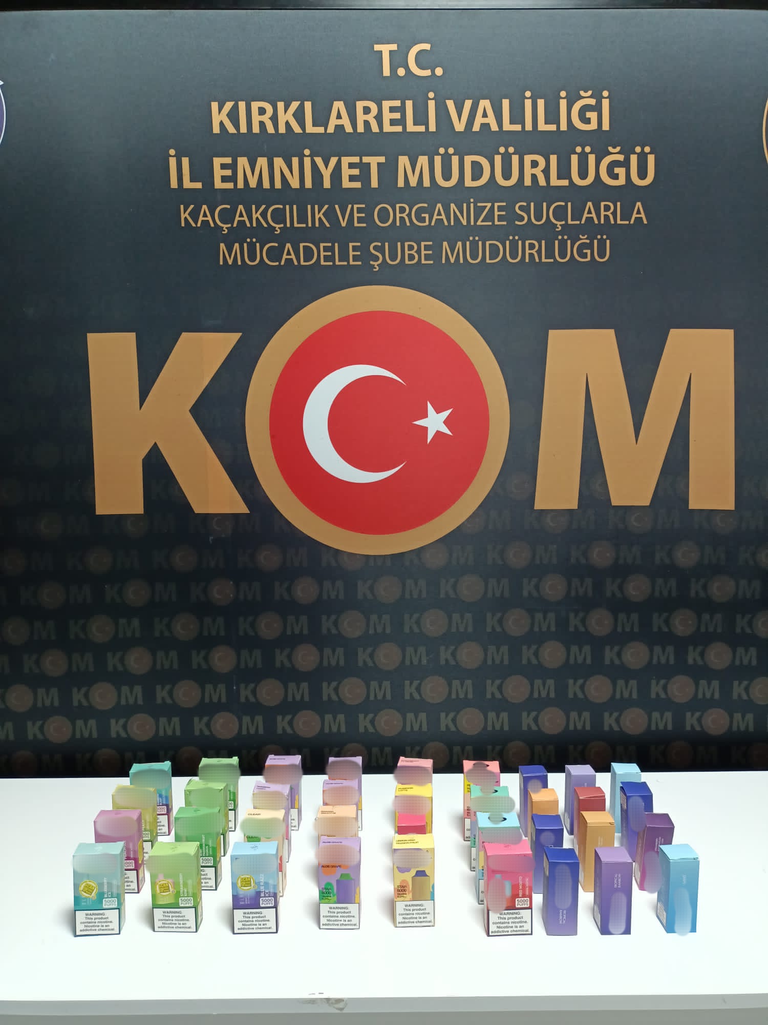 23 Elektronik Sigara ele geçirildi