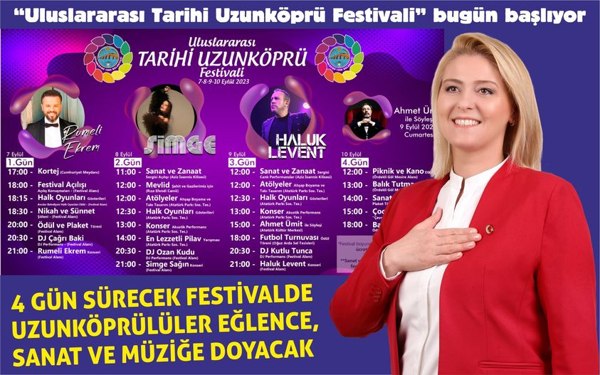 Uzunköprü Festivali, bugün başlıyor