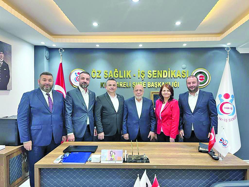 Hak-iş Konfederasyonu Genel Başkanı Arslan Öz-Sağlık İş Sendikasını Ziyaret Etti