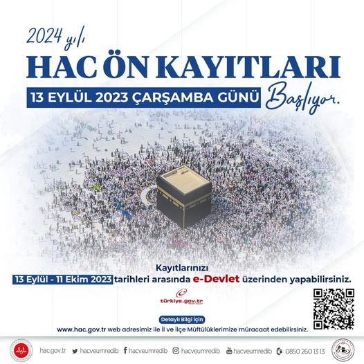 2024 Yılı Hac Ön Kayıtları Başladı