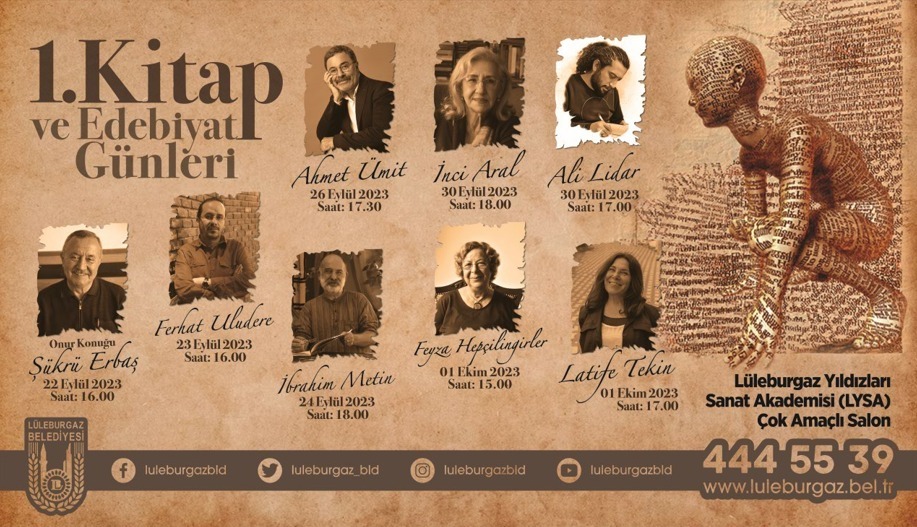 Lüleburgaz’da 1. Kitap ve Edebiyat Günleri Başlıyor