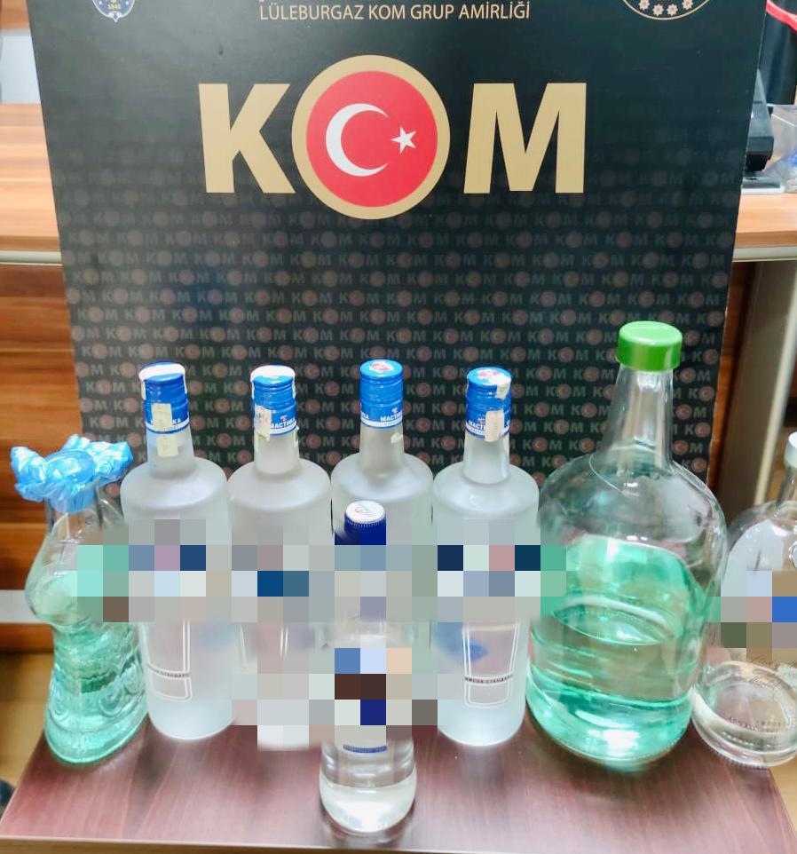 5,65 Litre  alkollü içki ele geçirildi