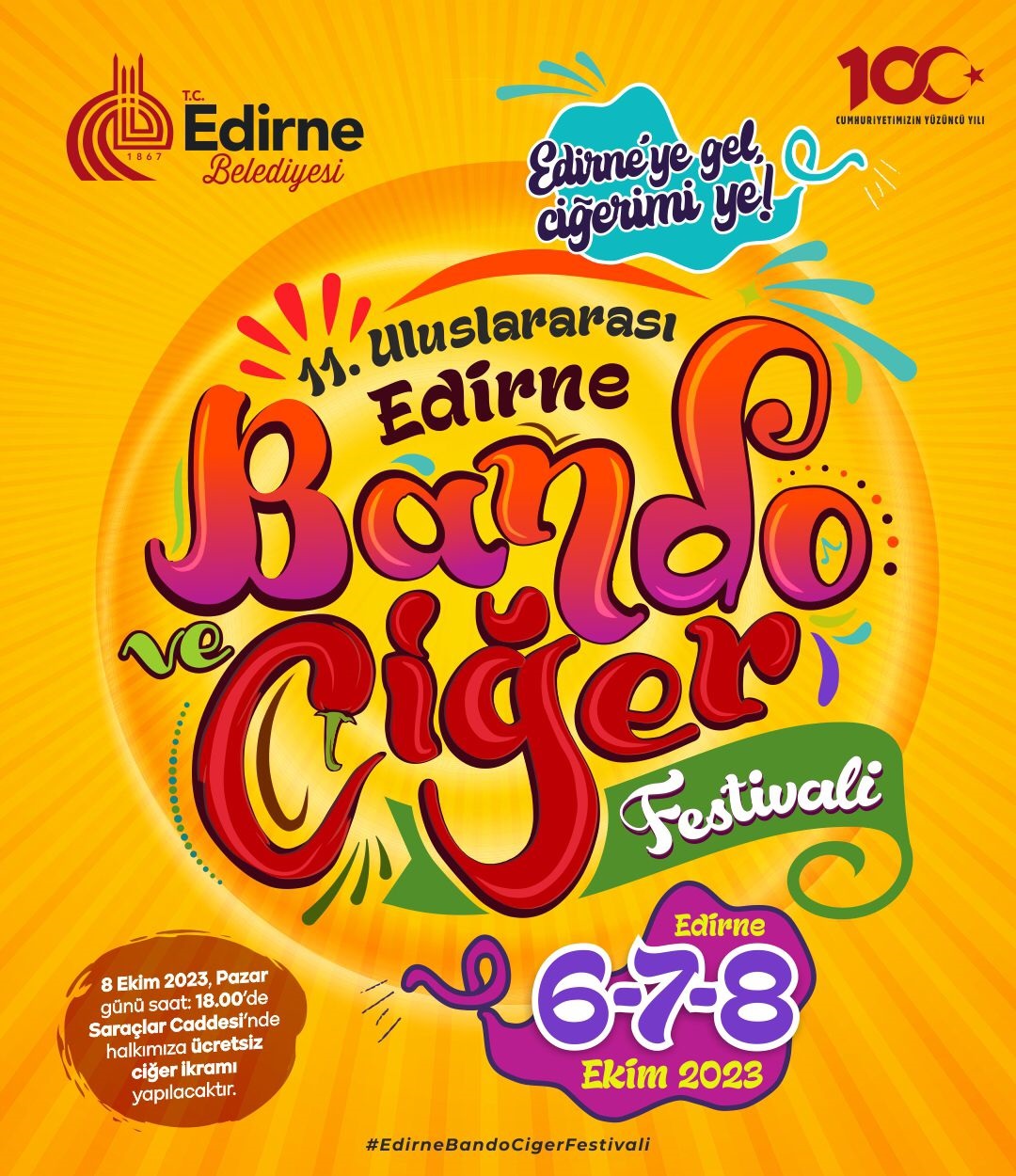 Uluslararası Edirne Bando ve Ciğer Festivali’ne Sayılı Günler Kaldı