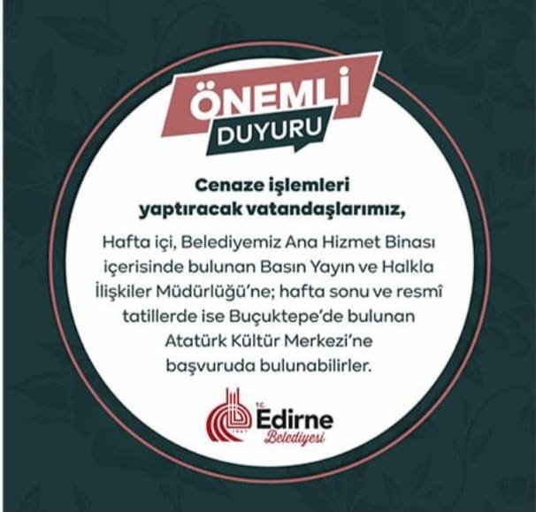 CENAZE İŞLEMLERİ İÇİN NEREYE BAŞ VURULUR?