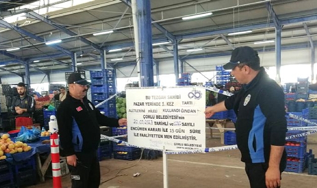 Çorlu Belediyesi Zabıta Müdürlüğü, Semt Pazarlarında Denetimlerini Sıklaştırıyor