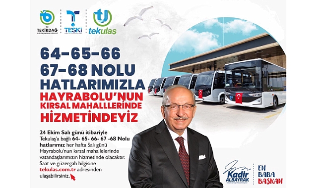 HAYRABOLUNUN KIRSAL MAHALLELERİNDE TOPLU ULAŞIM HİZMETİ BAŞLIYOR