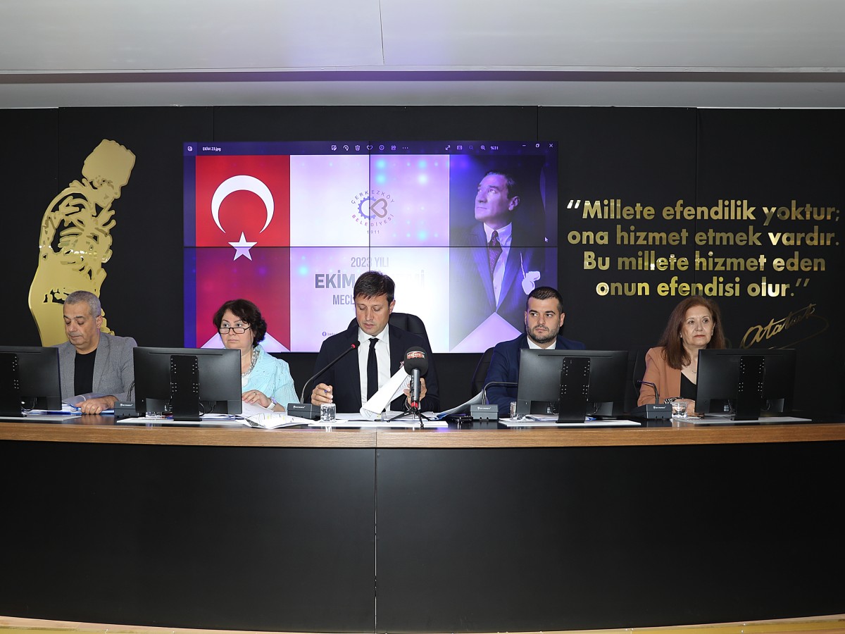 Çerkezköy Belediyesi Ekim Ayı Meclis Toplantısının İlk Oturumu Yapıldı