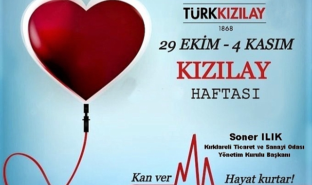 “Kızılay Haftası’nı kutlar, sevgi ve saygılarımı sunarım”