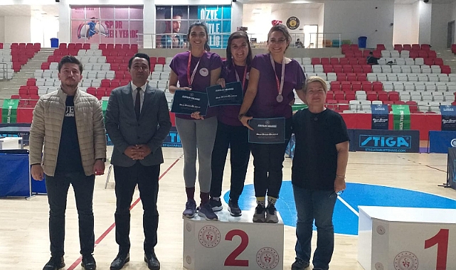 Müdürlüğün Kadın Masa Tenisi ekibi Marmara Bölge 2.si oldu