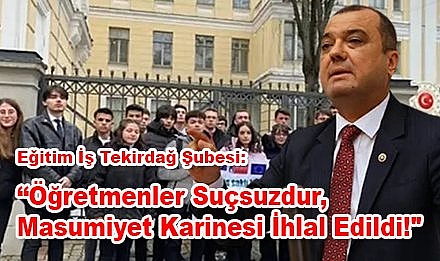 Öğretmenler Suçsuzdur, Masumiyet Karinesi İhlal Edildi!