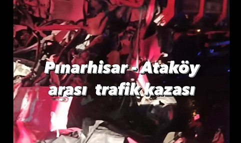 Pınarhisar - Ataköy Arasında Trafik Kazası: 1 Ölü, 2 Yaralı