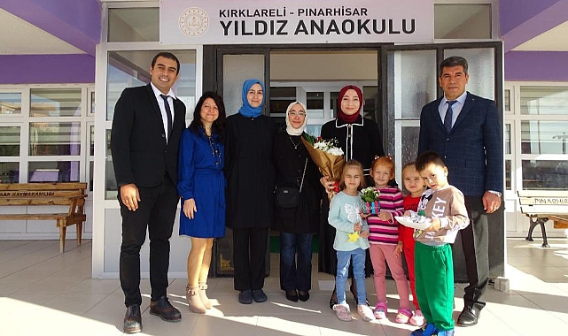 Pınarhisar Kaymakamı Çanakçıoğlu'ndan anaokuluna ziyaret