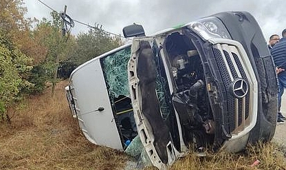 Şarköy'de Minibüs Kazası: 14 Yaralı Hastaneye Kaldırıldı