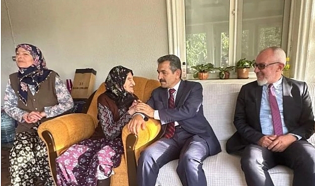 Yaşlı Vatandaşı Ziyaret Etti...