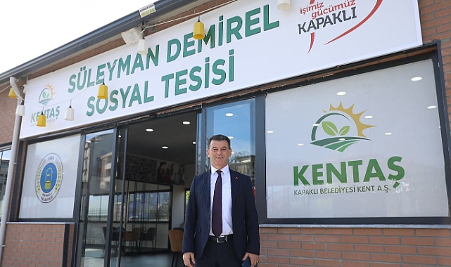 Yeni Sosyal Tesisin Açılışını Yaptı...