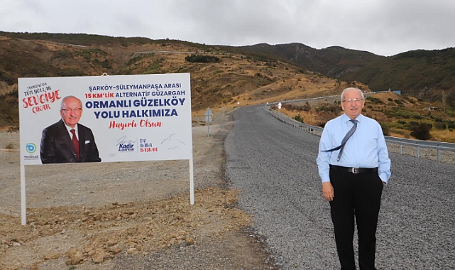 Yeni yol ile Süleymanpaşa ve Şarköy arasındaki mesafe kısaldı