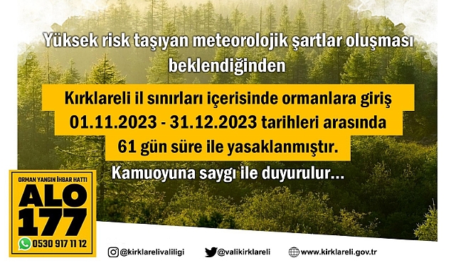61 günlük yasak geldi