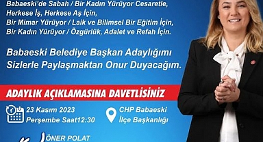 Aday Adaylığını Açıklıyor...