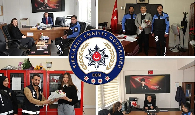 Emniyet personellerinden Öğretmenler Günü ziyareti