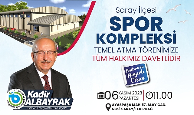 Kapalı Spor Salonu'nun temeli atılacak