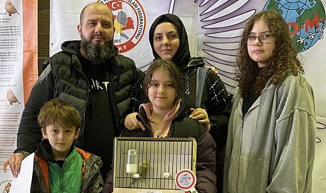 KUŞ YARIŞMASINDA BÜYÜK BAŞARIYA İMZA ATTI...