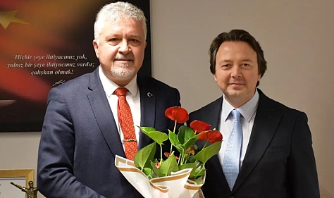 Murat Gerenli, İl Başkanı Bora Terzi’yi ağırladı