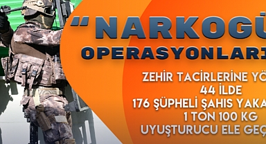 NARKO Operasyon: 1 ton 100 kilogram uyuşturucu ele geçirildi