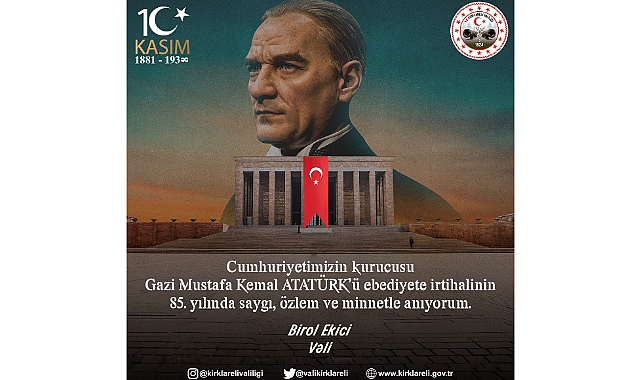 “Rahmet, minnet ve şükranla anıyorum”