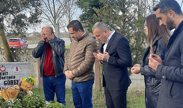Şehit Öğretmen Uğur Gören kabri başında anıldı