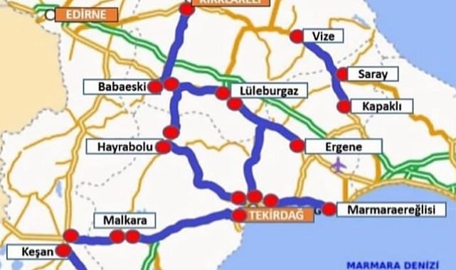 Tekirdağ’da hız ihlalleri denetleniyor