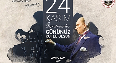 Vali Ekici öğretmenler günü mesajı yayınladı