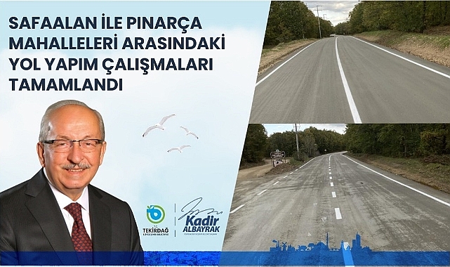 Yol yapım çalışmaları tamam