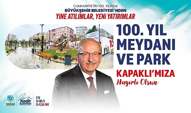 100. YIL MEYDAN PARKI 5 ARALIK'TA AÇILIYOR