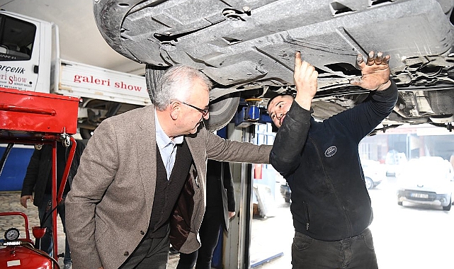 Başkan Helvacıoğlu'ndan sanayi esnafına ziyaret