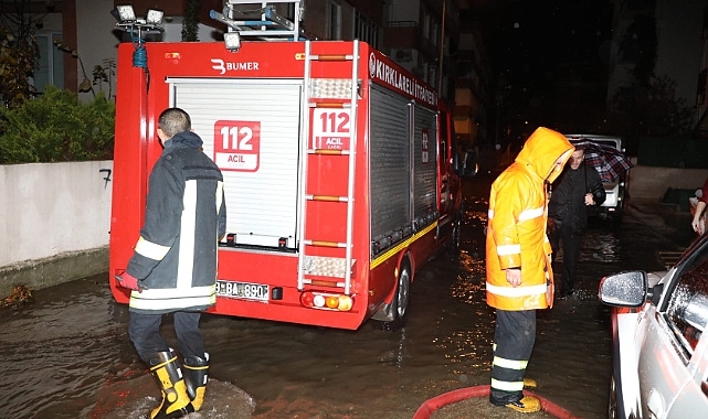 Belediye ekipleri tam kadro sahada