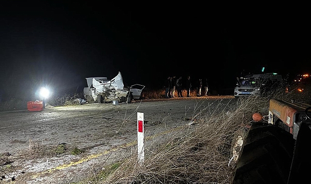 Edirne’de otomobil ile traktör çarpıştı: 1 ölü, 1 yaralı