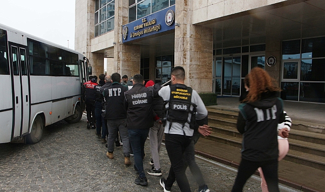 Edirne'de 'torbacı' operasyonuna 16 gözaltı