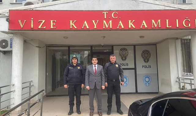 İl Emniyet Müdürü Çamuroğlu, Kaymakam Sedat Özdemir'i Ziyaret Etti