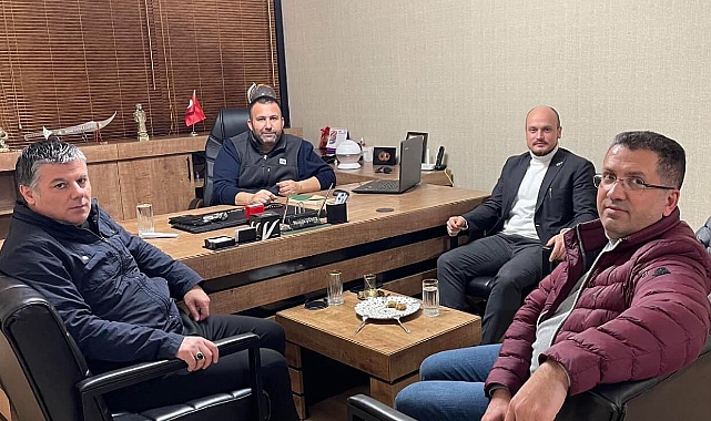 İlçe Başkanı Kayalı,Parti Yöneticileriyle Önceki Dönem Meclis Üyesi Güneş'i Ziyaret Etti
