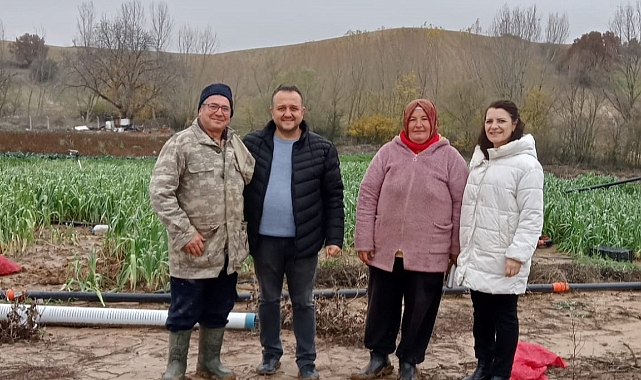Kadın çiftçiye yerinde ziyaret