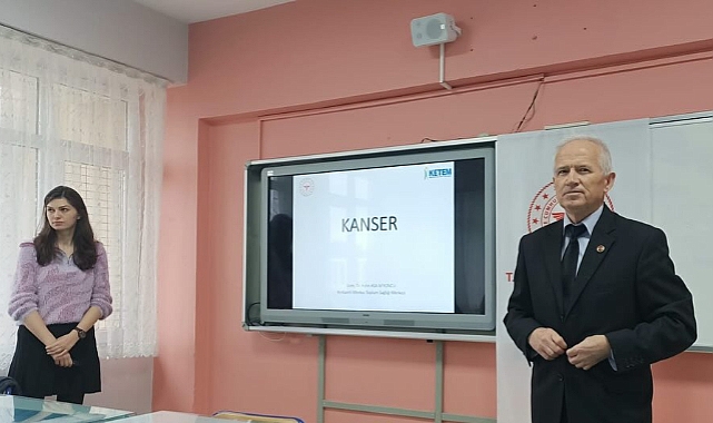"Kanseri Yenmek İçin Birlikte Tutunalım Hayata" Projesi Kapsamında Öğrencilere Kanser Eğitimi Verildi