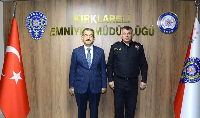 Kırklareli Valisi Birol Ekici, Emniyet Müdürlüğü'nü Ziyaret Etti