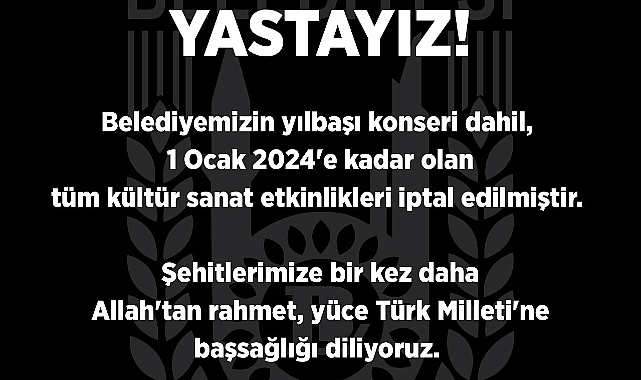Lüleburgaz'da tüm kültür-sanat etkinlikleri iptal edildi