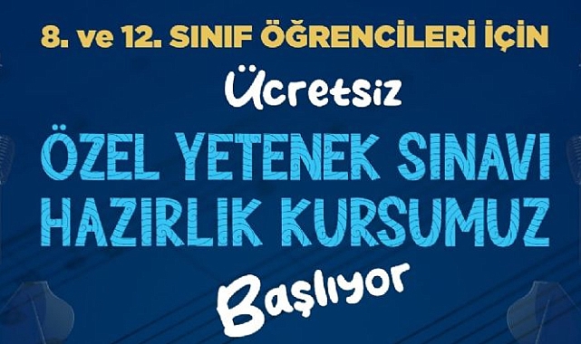 Özel Yetenek Sınavı Hazırlık Kursları Başlıyor!